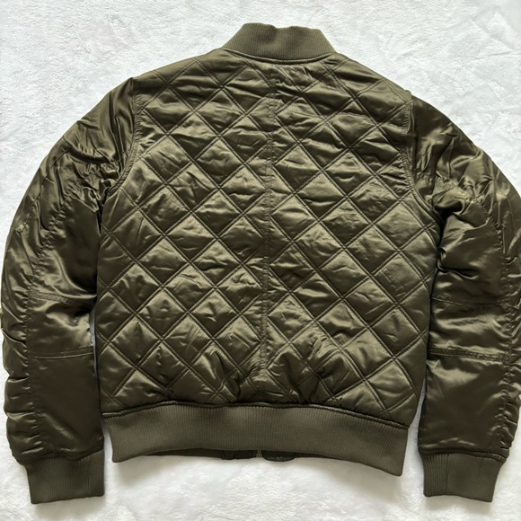 WEATHERPROOF Jacket Diamond Quilted Cropped Bomber Jacket--M - Picture 11 of 15